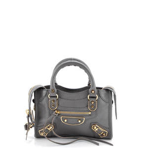 Balenciaga Nano City Classic Metallic Edge Bag Leather